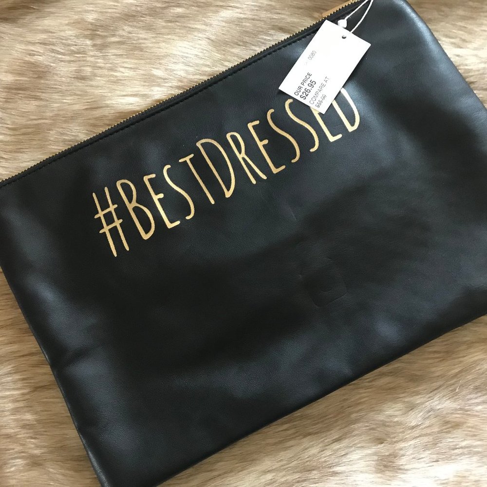 Large Deux Lux #BESTDRESSED Clutch Bag